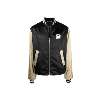 PALM ANGELS Pxp Logo Patch Zipped Bomber Jacket