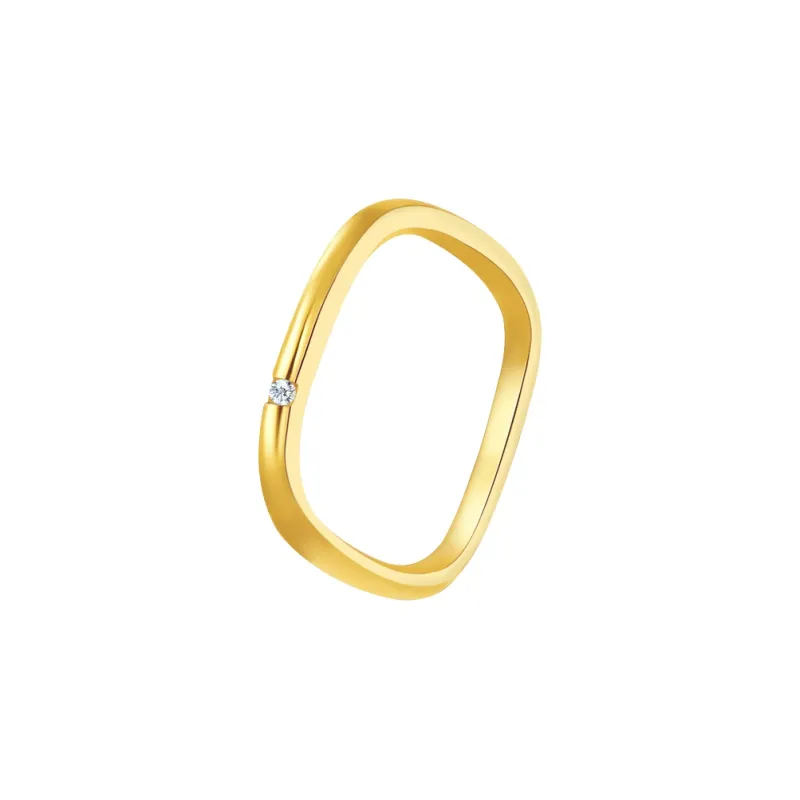 CENTURY&KINDLE 316L Titanium Steel Rings Women's-1