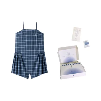 XIAFENYAN Pajama Gift Box Women's Mountain Mist Blue