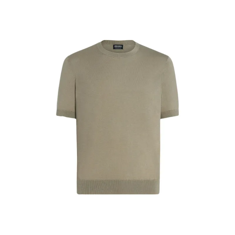 Ermenegildo Zegna Crewneck Fine-Knit T-Shirt-0