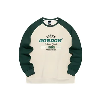 361° Sweatshirt Unisex Sand Brown White/Dark Emerald Green