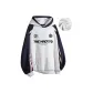 Navy Blue & White Gray & Fleece-Lined