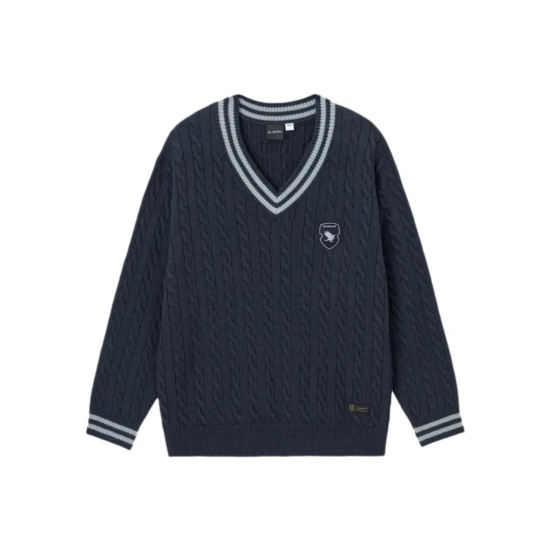 GU Harry Potter Collaboration Sweaters Men Marine Blue-0