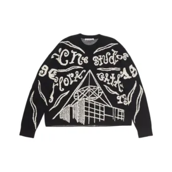 Acne Studios Jacquard logo Ribbed Jumper