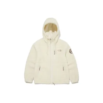THE NORTH FACE Fleece Hoodie Jacket White