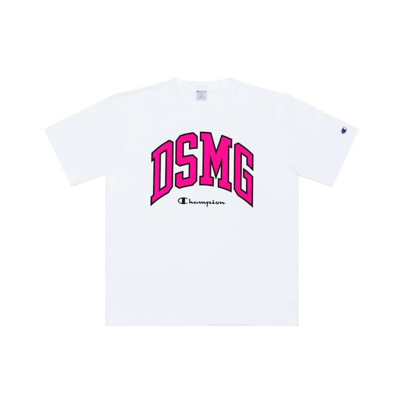 Champion DSMG Co-branded Edition T-Shirts Unisex Light Pink-0