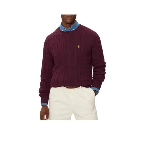 Polo Ralph Lauren Logo Embroidered Cable Knit Jumper