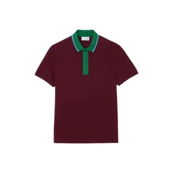 LACOSTE Polo Shirt Men's Bordeaux