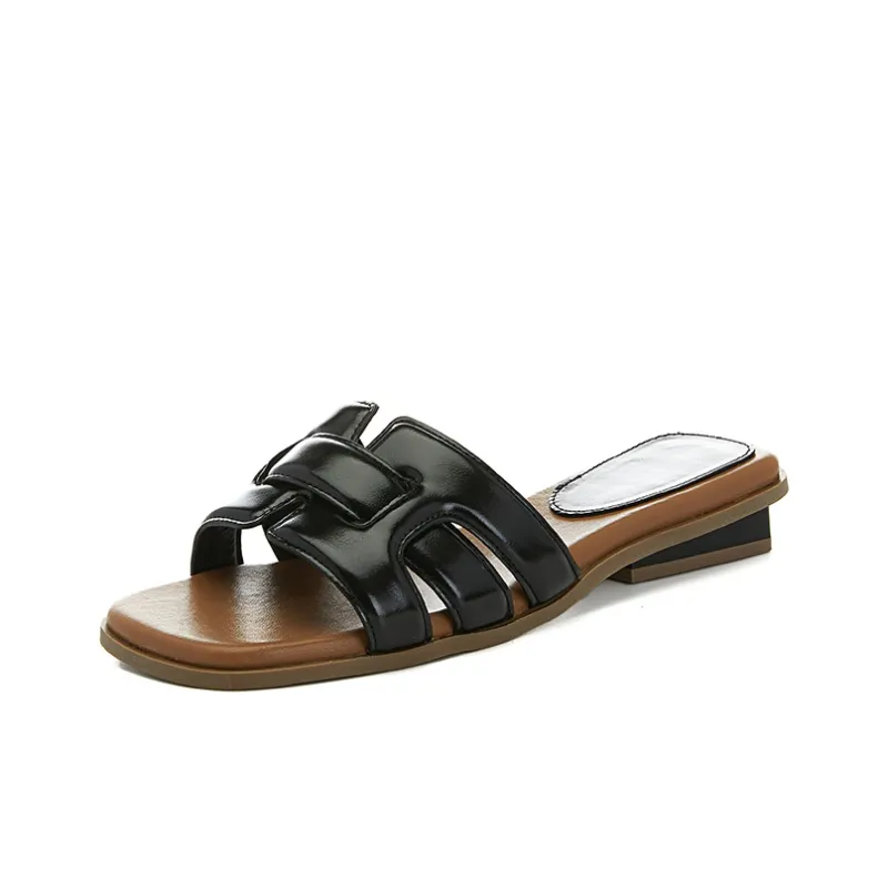 APRHE Slide Slippers Women's Black/Beige-0