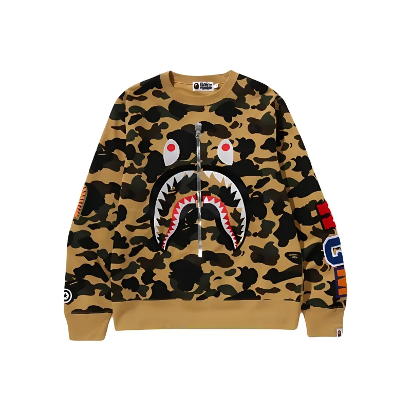 Bape 1st Camo Shark Crewneck SS25-0