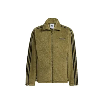 Adidas Originals Fleece Jacket Sports Jackets Men Olive Green