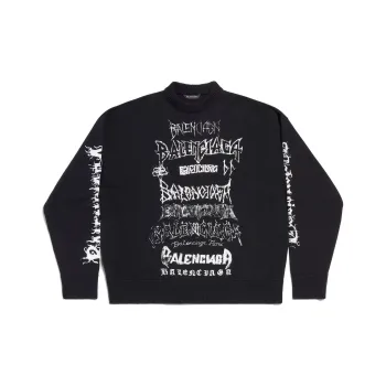Balenciaga SS24 Knitwear Loose Fit Unisex Black