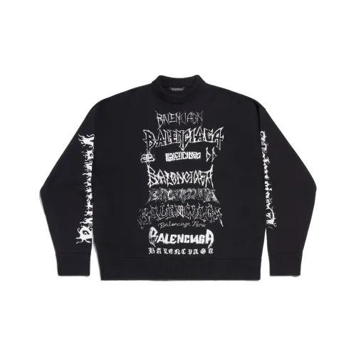 Balenciaga SS24 Knitwear Loose Fit Unisex Black