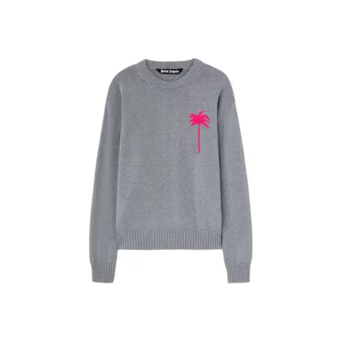 PALM ANGELS Palm Tree Intarsia Crewneck Knitted Jumper