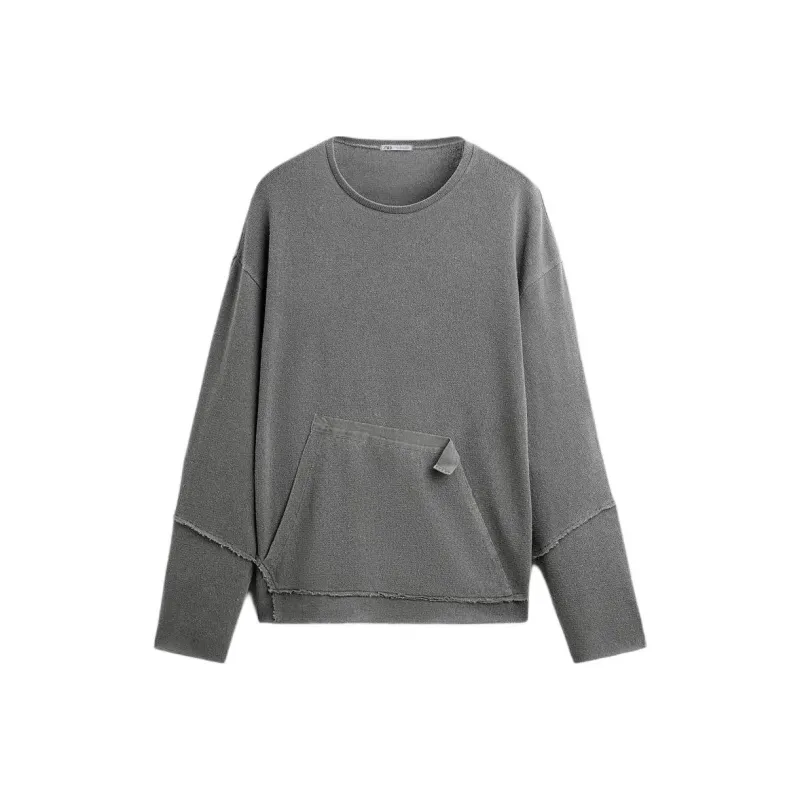ZARA Knitwear Men Coal Gray-0