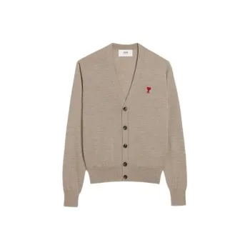 AMIPARIS Paris Ami De Coeur Logo Embroidered Buttoned Cardigan