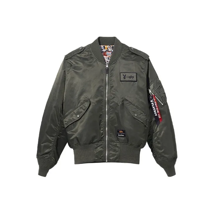 Playboy X Alpha Industries Jackets Unisex Green-0