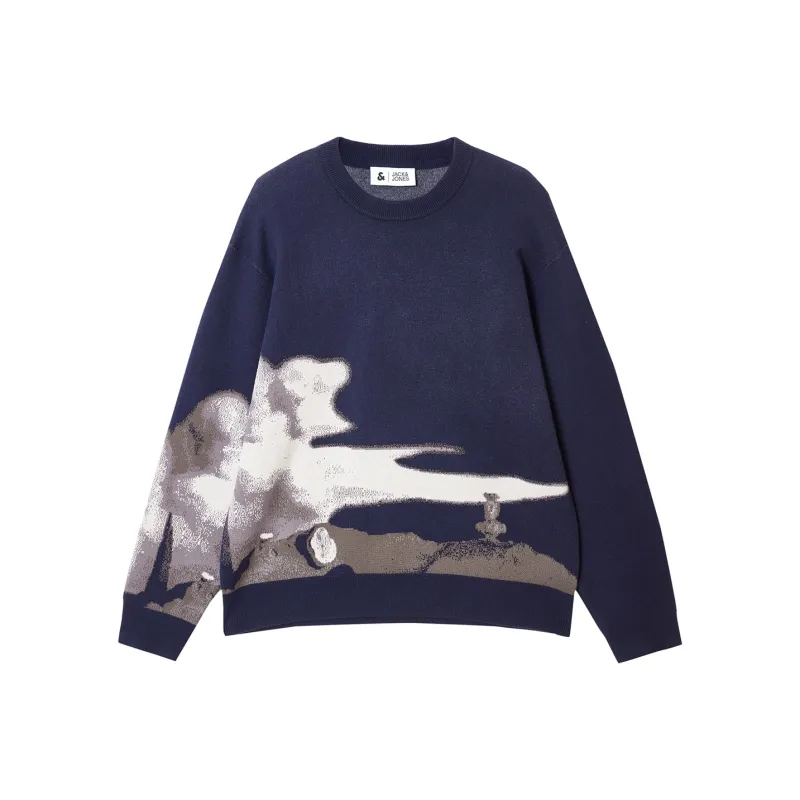 JACK JONES· Sweater Men's Marine Dark Blue-0