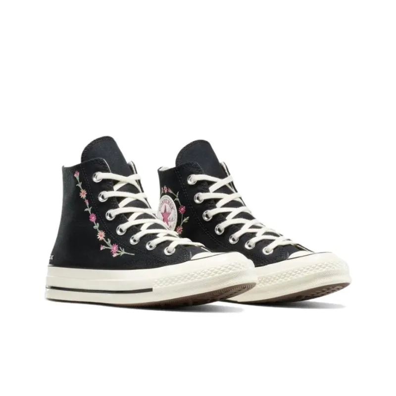 Converse 1970s Anti Slip Wear Resistant High Top Canvas Shoes Unisex Black-2