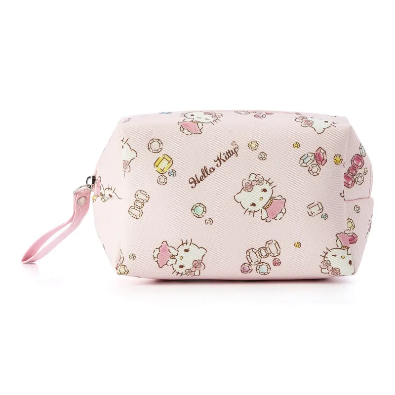 Sanrio Hello Kitty Canvas Makeup Bag Women's Pink-0