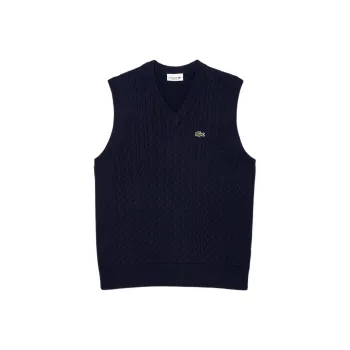 LACOSTE Tank Tops Men's Marine Blue