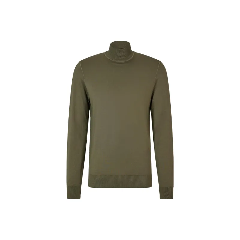 HUGO BOSS In Virgin Wool And Silk Sweater Men's Green-0