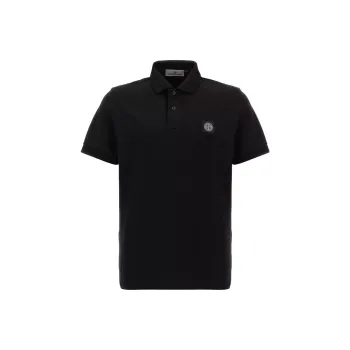STONE ISLAND Polo Shirt Men's Black