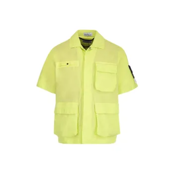 STONE ISLAND Logo Patch Short Sleeved Shirt