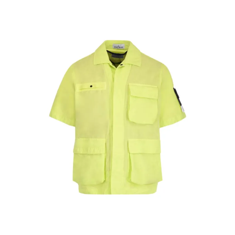 STONE ISLAND Logo Patch Short Sleeved Shirt-0