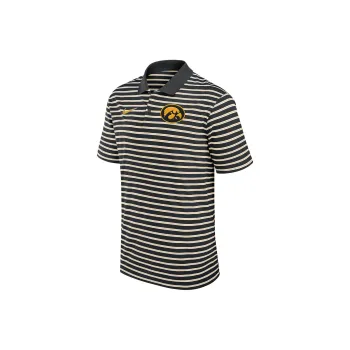 Nike Iowa Hawkeyes Primetime Victory Striped Men's Nike Dri FIT College Polo