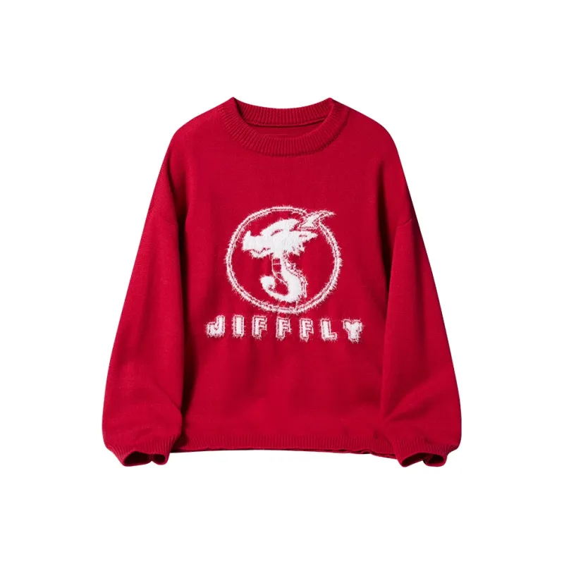 Jifffly Knitwear Unisex Red-0