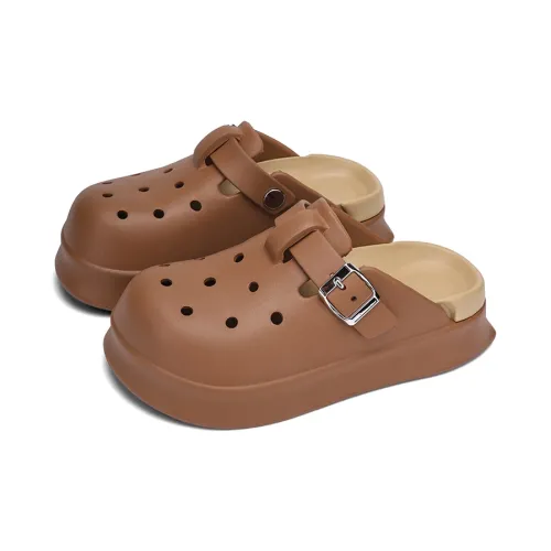 Yu Pu Fashionable Slip Resistant Summer Breathable Platform Eva Closed Toe Slippers