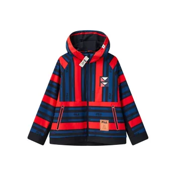 Mihara Yasuhiro X FILA MIHARA YASUHIRO Collaboration Collection Jackets Men Red & Navy Blue Stripes
