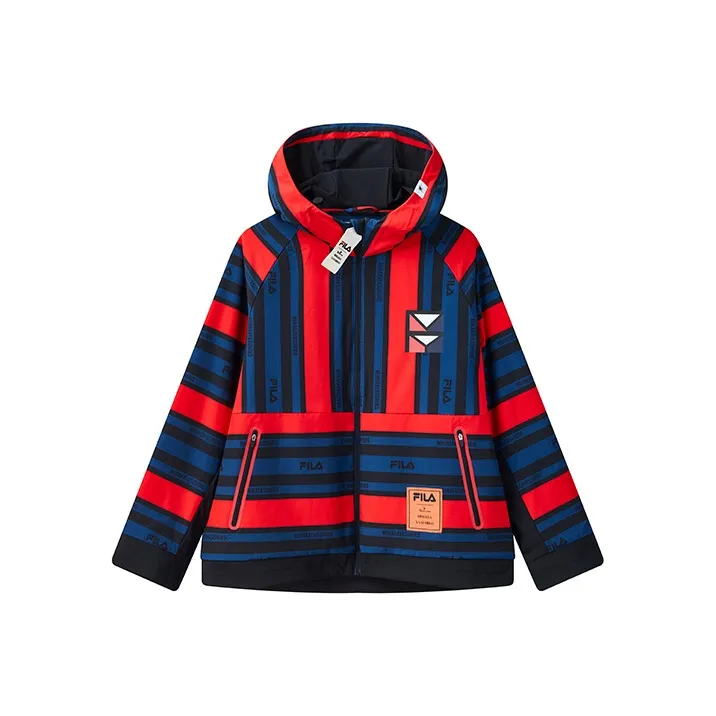 Mihara Yasuhiro X FILA MIHARA YASUHIRO Collaboration Collection Jackets Men Red & Navy Blue Stripes-0
