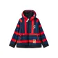 Red & Navy Blue Stripes