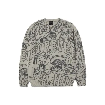 HUF Sweaters Unisex Gray