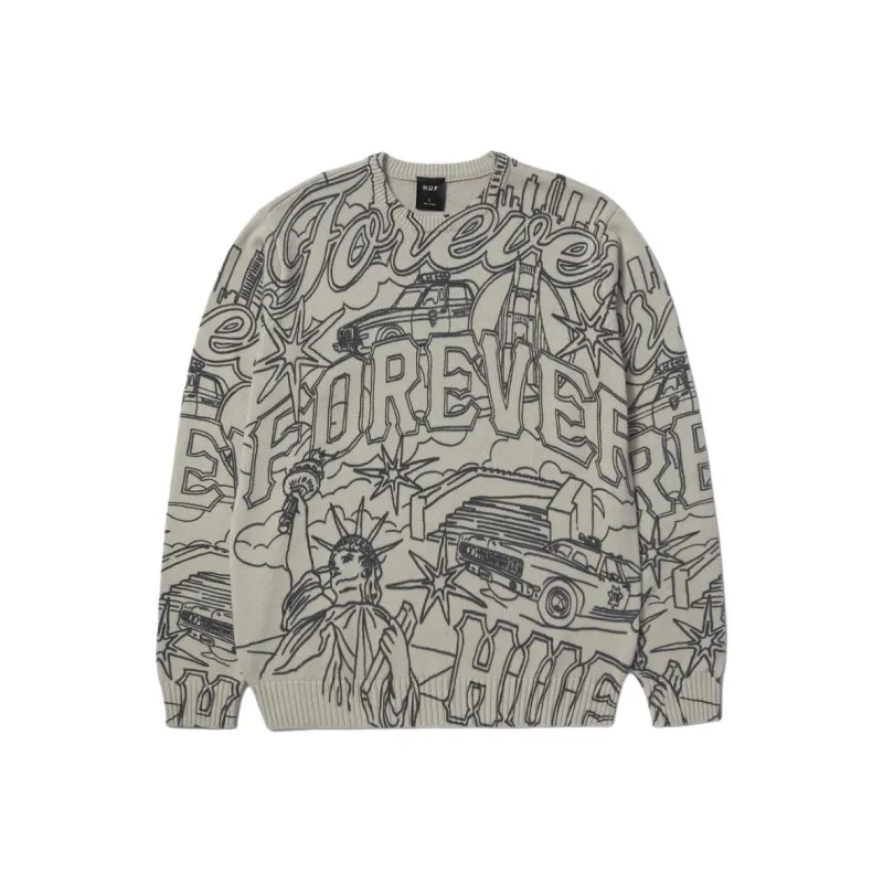 HUF Sweaters Unisex Gray-0