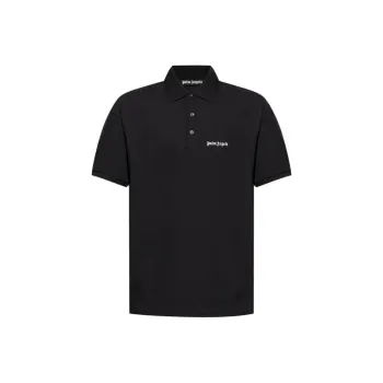 PALM ANGELS Logo Embroidered Polo Shirt