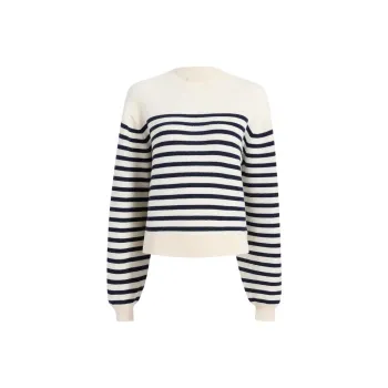 KHAITE Striped Crewneck Jumper