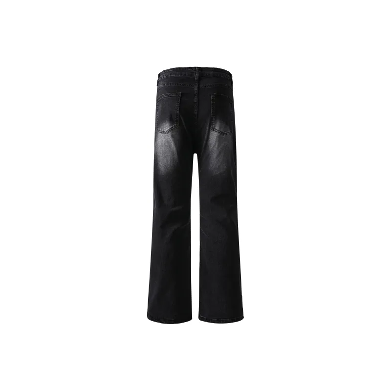 HOKLV Jeans Unisex Black-1