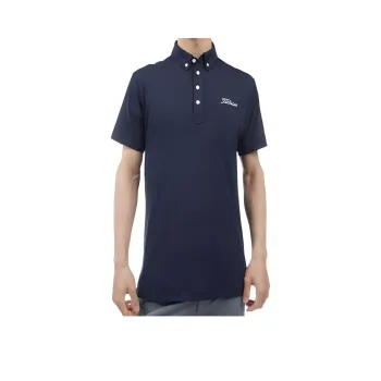 TITLEIST Polo Shirt Men's Marine Blue