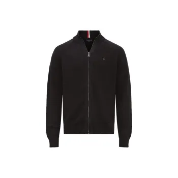Tommy Hilfiger Knitted Fabric Cardigan Men's Black