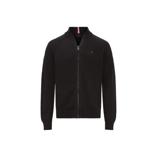Tommy Hilfiger Knitted Fabric Cardigan Men's Black