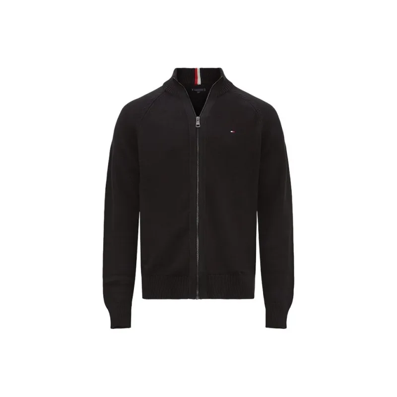 Tommy Hilfiger Knitted Fabric Cardigan Men's Black-0