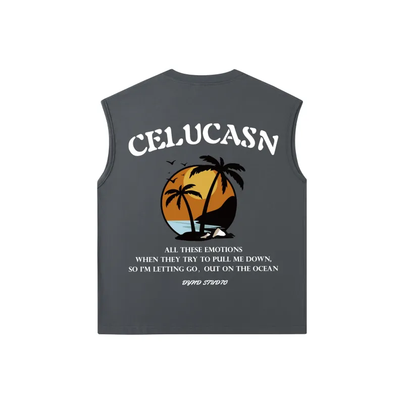 CELUCASN Tank Tops Unisex-6
