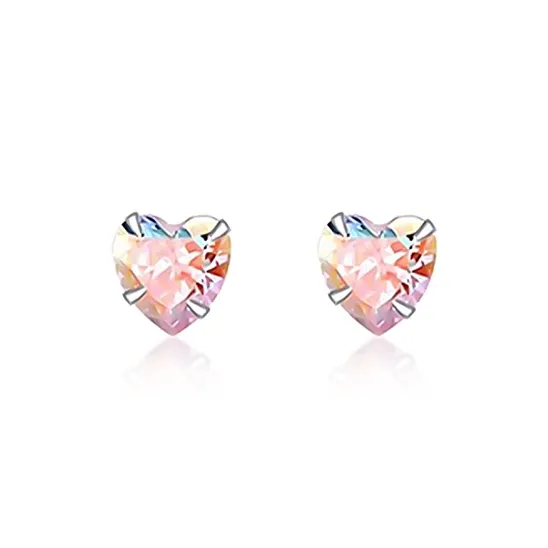 Rhymes S999 Fine Silver Stud Earrings Women's-13