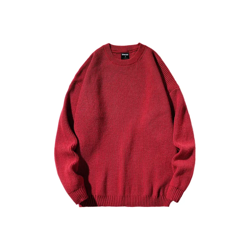 ZMOH Crew Neck Sweater Unisex Couple's-8