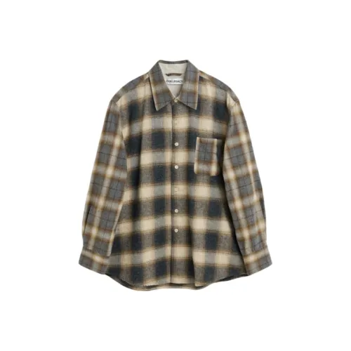 OUR LEGACY Above Check Pattern Buttoned Shirt