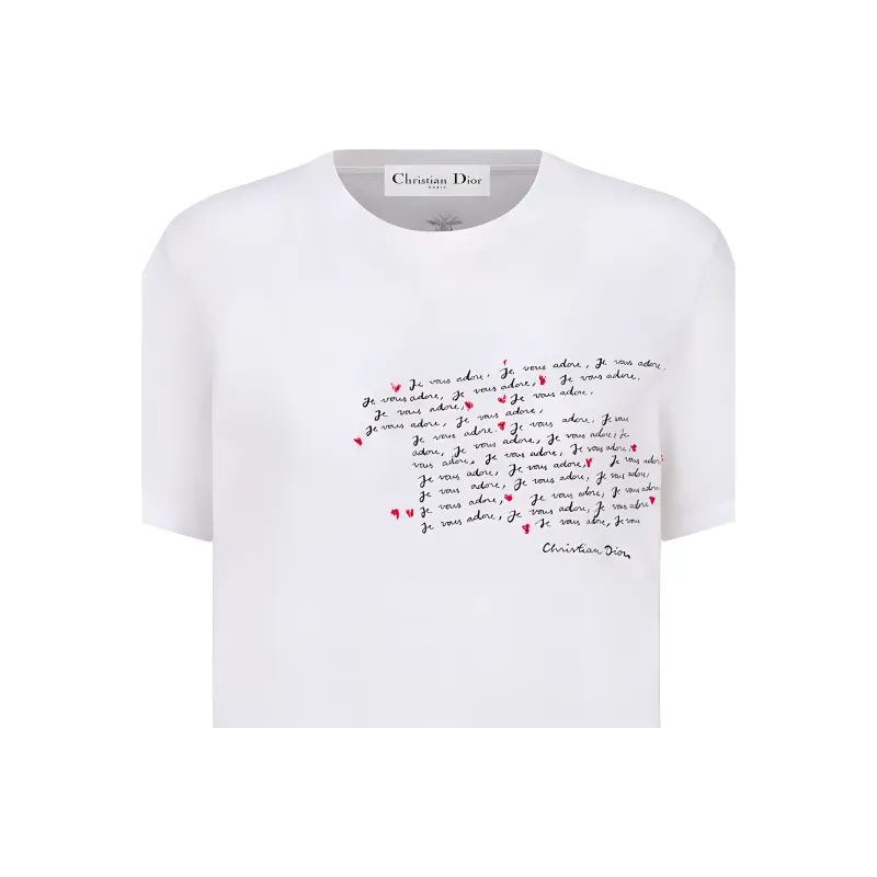 DIOR T Shirts Men White-2