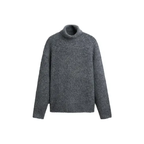 ZARA Sweater Men's Zebra Print Gray